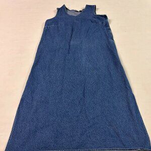 ~~Vintage Field FG Gear Denim Sleeveless Maxi Dress WOMENS L